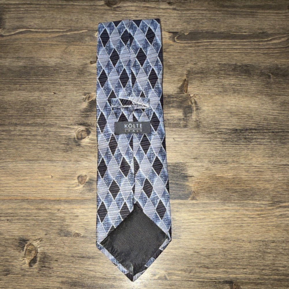 Vintage Kolte Italy 100% Silk Men's Tie: Woven - Picture 3 of 5